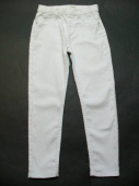 více - 1212 Jako nové legínové elast.kalhoty bílé, v pase do gumy  F+F  6-7 let  v.116/122