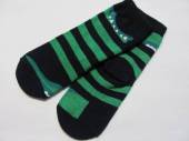 více - Ponožky tm.modro-zeleně pruhované s krokodýlem   cca 24/26