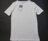 více - Spodní žebrované tričko kr.rukáv bílé  cca 13-14 let   v.164