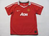 více - 0704 Silonové tričko červené s límečkem  Manchester   NIKE   6-7 let