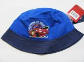 více - Plátěný klobouček tm.modro-modrý  Cars   obvod 52cm