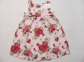 více - Bavl. tílkové šaty sv.růžové květované  H+M   18-24m   v.86/92