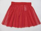 více - 0505 Tylová sukně bez podšití červená se zlatými glitry  PRIMARK   2-3 roky   v.92/98