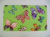 více - Dárkový sáček sv.zelený se vzorovanými motýlky