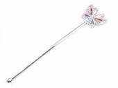 více - Kouzelná třpytivá hůlka s motýlem  dl.35cm   2. jakost