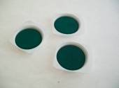 více - Samostatná vodová barva  průměr 3cm - zelená