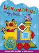 více - LOKOMOTIVA pro čtyleté - didaktická knížka s nálepkami 
