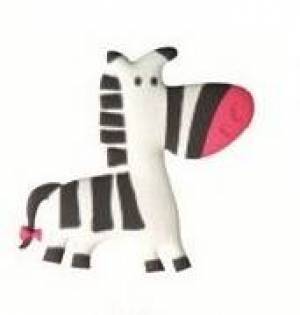 zvětšit obrázek - Přívěšek na zip s karabinkou - zebra