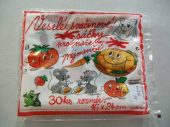 více - Svačinové sáčky pro školáčky  s obrázky   16 x 24cm,  30ks