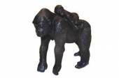více - Gorila s mládětem  7cm - sběratelský model