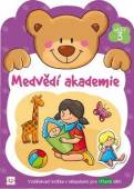 více - Mědvědí akademie č.3 - sešit s nálepkami pro tříleté děti