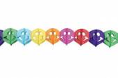 více - Papírová girlanda barevné balónky    dl.4m