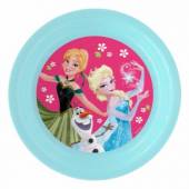 více - Plastový talíř s 3D obrázkem Frozen  pr.20cm