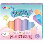 více - Barevná modelína pastelová, 6 barev
