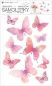 více - Pokojová dekorace na zeď růžovo-fialoví motýli 