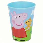 více - Plastová sklenička Peppa Pig  v.10cm