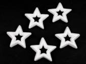 více - Polystyrenové hvězdy pr. 7,5cm  5ks