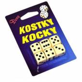 více - Hrací kostky 1,5cm   6ks