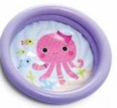 více - Baby  bazének fialový s chobotničkou  INTEX   61 x 15cm