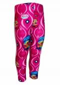 více - Sportovní polyester. legíny růžové s obr.Shimmer + Shine  3 roky  v.98