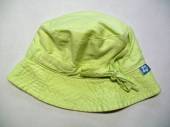 více - 1212 Dívčí plátěný klobouček žluto-zelený    GEORGE  obovd 44cm