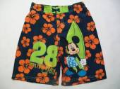 více - 1212 Trenkoplavky tm.modré oranžové květy obr.Mickey  DISNEY  6 let