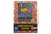 více - Vyškrabovací bloček s 10 obrázky  10 x 14cm