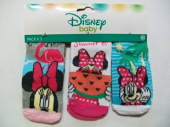 více - 3 x koj.ponožky Minnie  DISNEY  6-12m