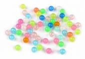 více - Plastové korálky svítící ve tmě   pr. 8mm       100ks