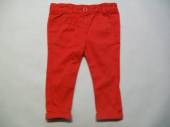 více - Dívčí elast.kalhotky červeno-oranžové  6-9m