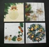více - Ubrousky pro další tvorbu  33 x 33 cm   4 ks