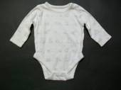 více - 1212 Body dl.rukáv smetanové béžové žirafky, patentky na rameni   MOTHERCARE  3-6m