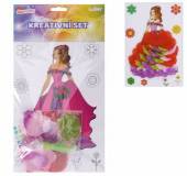 více - Kreativní set  - Princezna v růžových  šatech
