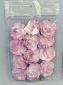 více - Papírové růže na drátku fialové   12ks