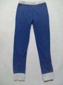 více - 1212 Silnější bavl. pyžamové kalhoty modré   cca 5-6 let  v.110/116