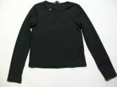 více - Dívčí polyesterové tričko dl.rukáv černé   8-9 let  v.128/134