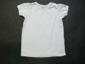 více - 2705 Dívčí tričko bílé, patentky na rameni  NUTMEG   12-18m   v.86