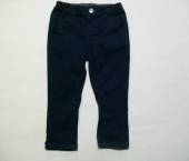 více - 1306 Chlapecké kalhoty s elastanem tm.modré, v pase na patent  12-18m  