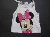 více - 2020 Tílko bílé s Minnie  DISNEY  12m  v.80