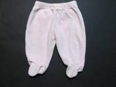 více - Sametové kalhotky s ťapkami sv.růžové  v.56