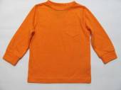 více - 1212 Nenošené tričko dl.rukáv s kapsičkou oranžové žíhané  NEXT  12-18m   v.86
