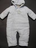 více - 2412 SLEVA  - Zimní kombinézka sv.modrá s dinosaurem, podšívka fleece   MOTHERCARE  6-9m   c.68/74