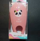 více - Malý kartáč na vlasy sv.růžový s pandou