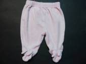více - Sametové kalhotky s ťapkami sv.růžové  v.56