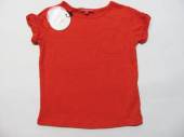 více - Dívčí tričko červeno-oranžové žíhané  2 roky  v.92