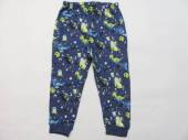 více - Bavl. pyžamové kalhotky modro-šedé s dinosaury  LUPILU  18-24m  v.86/92