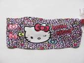 více - Bavl. elast. čelenka Hello Kitty fialová se srdíčky   obvod 54cm