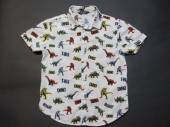 více - 1212 Košile kr.rukáv bílá s barevnými dinosaury  PRIMARK   6-7 let   v.116/122