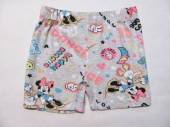 více - 0305 Legínové kraťasy šedý melír s Minnie a Daisy  /flíček/   6 let  
