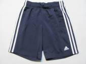 více - 1305 Sportovní kraťasy tm.modré bílé lampasy   ADIDAS  9-10 let   v.134/140